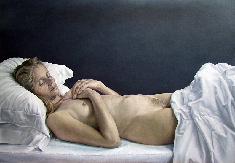 HEATHER GOURLAY-CONYNGHAM, WOMAN IN REPOSE
OIL ON CANVAS