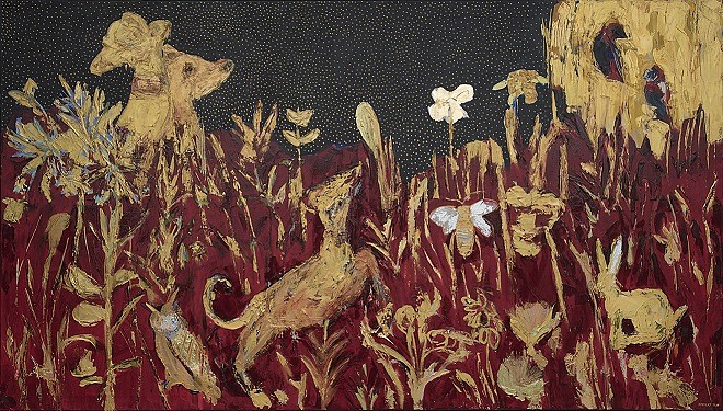 BRONWEN FINDLAY, TAPESTRY
2020, OIL  ON CANVAS