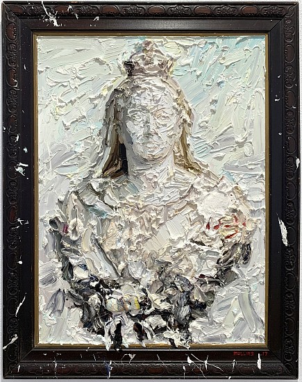 NIGEL MULLINS, BUST OF QUEEN VICTORIA
2017, OIL ON SUPERWOOD AND FRAME