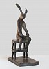 ii hare sitting at stge two 24x14x10