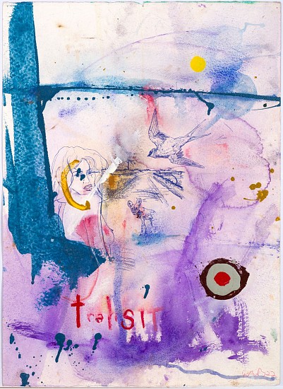 WAYNE BARKER, TRASHED
WATERCOLOUR AND ENAMEL ON PAPER