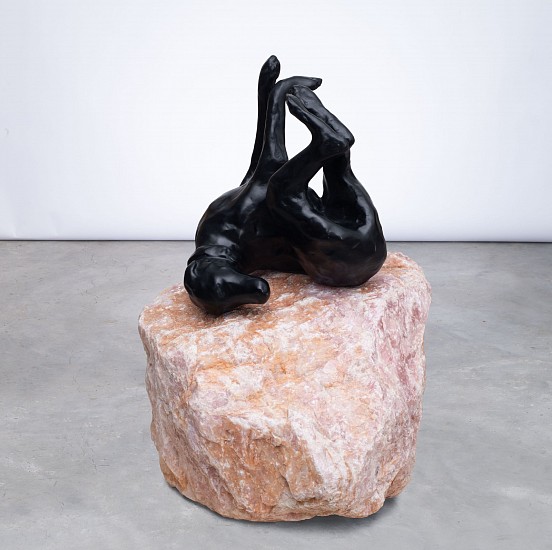 NICOLA  BAILEY, ONLY THE HEART REMAINS
BRONZE ON ROSE QUARTZ