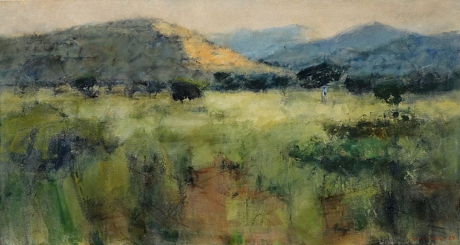 WALTER VOIGT, VIEW TOWARDS MAGWATANENG HILL, TSWALU
OIL  ON CANVAS