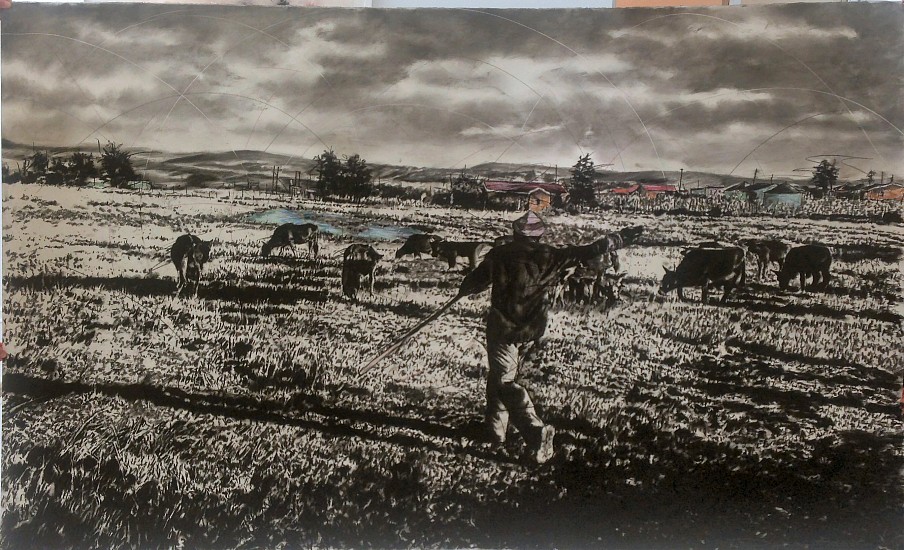 PHILLEMON HLUNGWANI, QUNU #2
CHARCOAL AND PASTEL ON PAPER