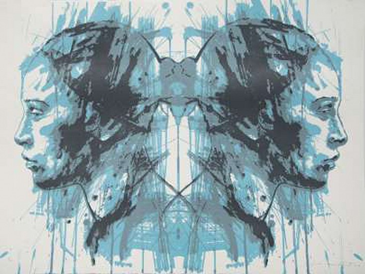 LIONEL SMIT, RORSCHACH RESIDUE # 2 27/30
SILKSCREEN ON PAPER