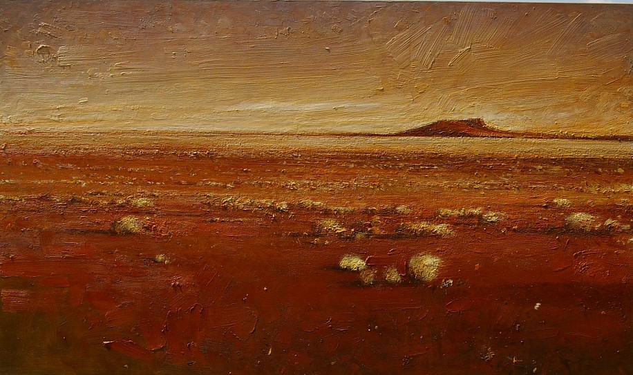 HAROLD VOIGT, RED EARTH LANDSCAPE (KALAHARI)
OIL ON CANVAS
