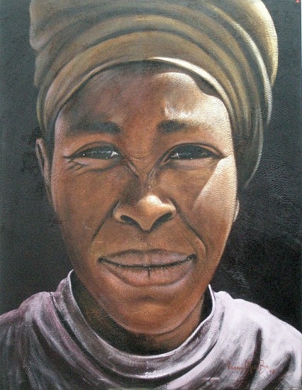 VELAPHI MZIMBA, OMONELEMO - GOD IS GREAT
2008, ACRYLIC ON CANVAS