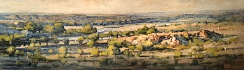 Confluence Limpopo and Shashe River Mapungubwe 75cm x 250cm Oil on Canvas copy