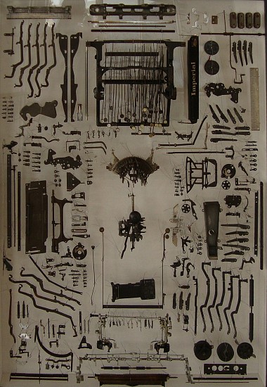 PAULA LOUW, CONGLOMERATE
FOUND OBJECTS, TRACE WIRE, SLEEVES, PERSPEX, WOOD AND PAINT