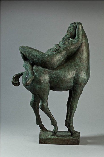 OLIVIA MUSGRAVE, AMAZON READING LYING ON A HORSE
BRONZE