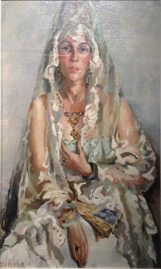 MAUD SUMNER, PORTRAIT OF MRS GEORGES VAN MUYDEN
OIL ON CANVAS