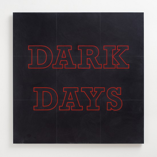 BRETT MURRAY, DARK DAYS
2016, WOOD,PLASTIC AND GOLD LEAF