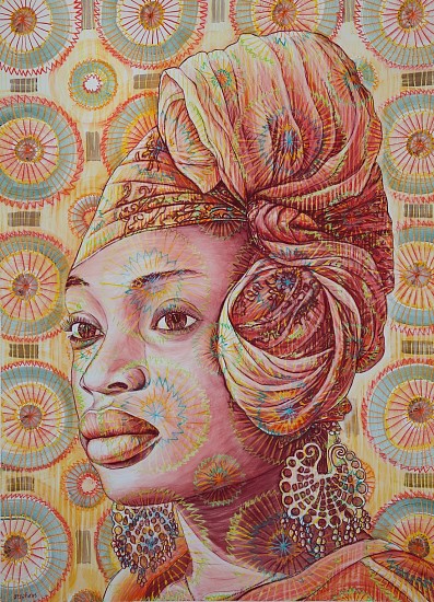 GARY STEPHENS, LETICIA WITH BOW SCARF
2017, CHALK PASTEL ON PAPER