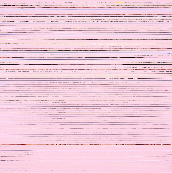 PAOLO BINI, MONOCROMO ROSA CHIARO: IN ATTESA DEL GIORNO
2017, ACRYLIC ON PAPER TAPE ON CANVAS
