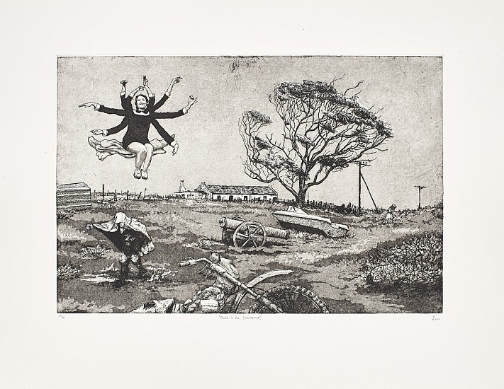 JOHAN STEGMANN, MOULIN À VENT (WINDPOMP) 20/30
2018, HARDGROUND ETCHING WITH AQUATINT