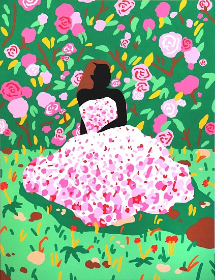 OLIVIÉ KECK, ALWAYS A BRIDESMAID NEVER A BRIDE
2018, ENAMEL & POSCA PAINT ON HARDWOOD