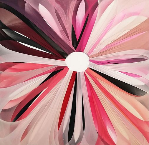 TURIYA  MAGADLELA, LITHA (LIGHT) II
2019, NYLON AND COTTON PANTYHOSE AND SEALANT ON CANVAS