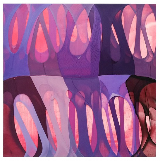 TURIYA  MAGADLELA, DO YOU KNOW THE SEXUAL FRUSTRATIONS OF A WOMAN WHO WEARS PURPLE
ACRYLIC AND GLASS BEADING ON CANVAS AND NYLON