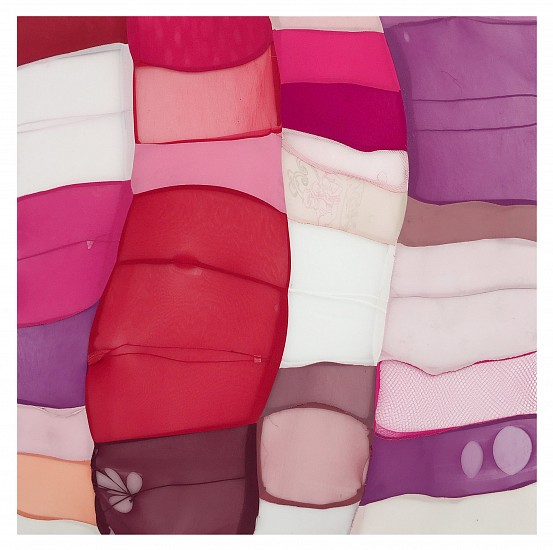 TURIYA  MAGADLELA, SUGAR AND SPICE II
NYLON AND COTTON PANTYHOSE AND SEALANT ON CANVAS