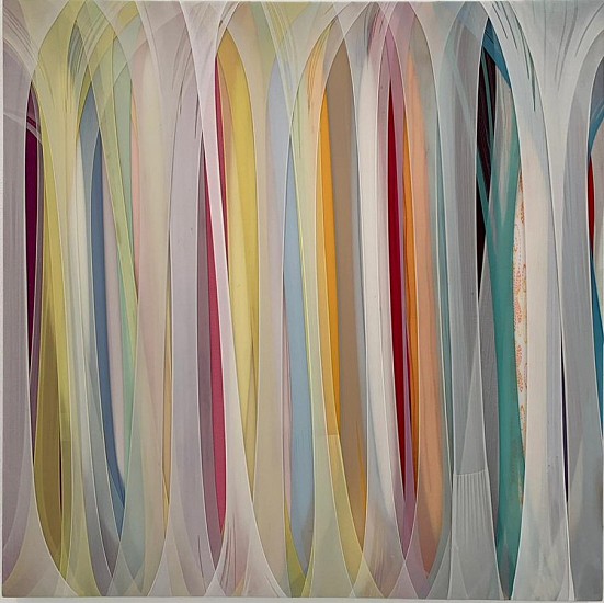 TURIYA  MAGADLELA, UMJULUKO OFIHLIWE NGOKUCWEBEZELAYO II
NYLON AND COTTON PANTYHOSE AND SEALANT ON CANVAS