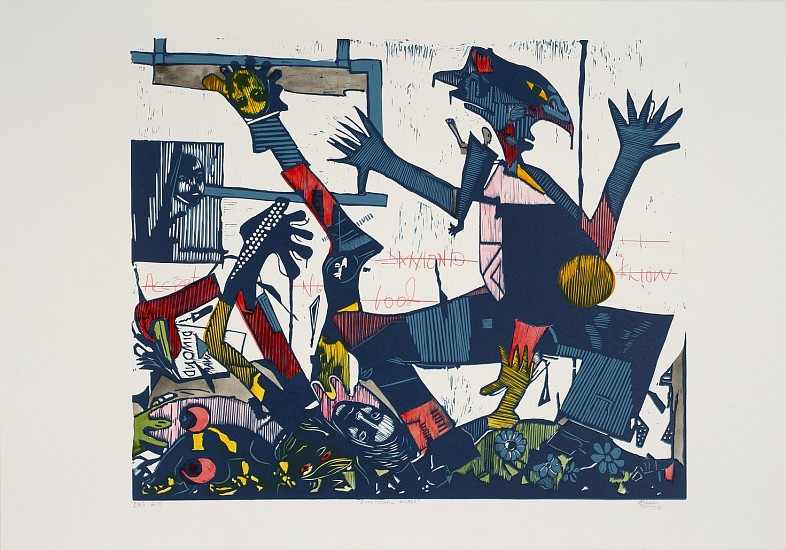 BLESSING NGOBENI, EMOTIONAL SCARS, ED 1/5
2020, LINOCUT