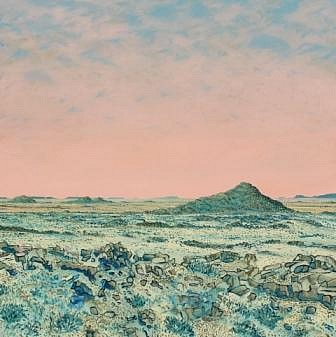 LR Karoo Preserved Series Early morning Oil on canvas 120x120cm Backhouse2013