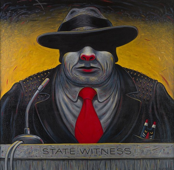 NORMAN CATHERINE, STATE WITNESS
2019, OIL  ON CANVAS