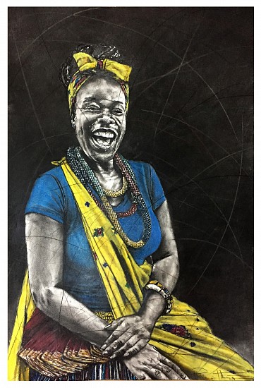 PHILLEMON HLUNGWANI, MILORHO YA MINA YI HUNDZUKA NTIYISO
2020, CHARCOAL AND PASTEL ON PAPER