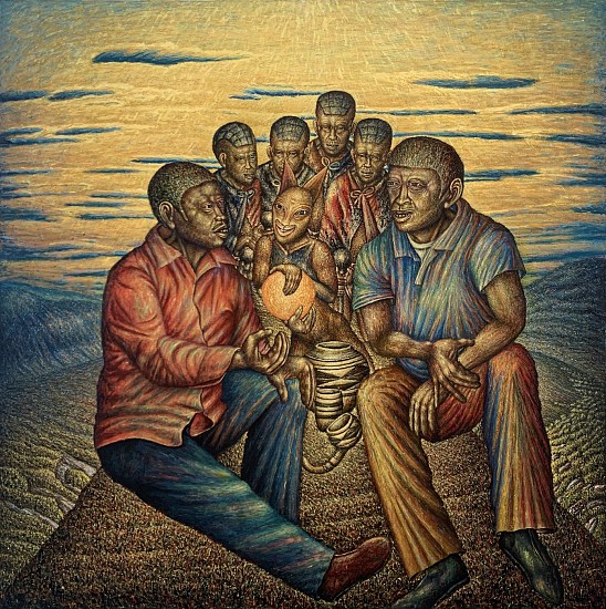 MMAKGABO MAPULA HELEN SEBIDI, MANHOOD
2016, ACRYLIC ON CANVAS