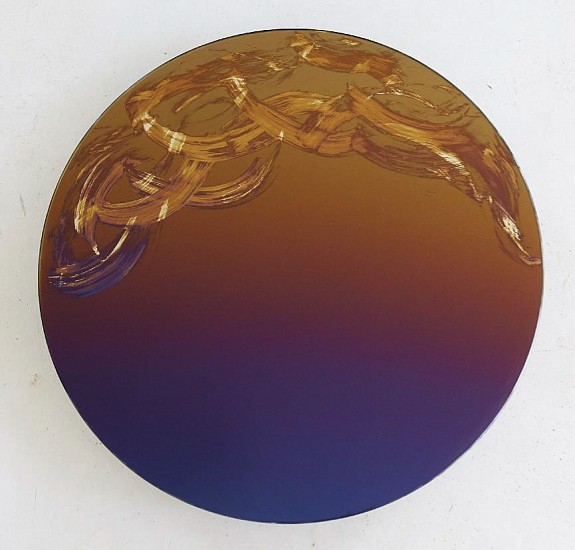 WARTHER DIXON, SELF PORTRAIT II
2019, PURPLE TO GOLD GRADIENT AND SILVER ON GLASS