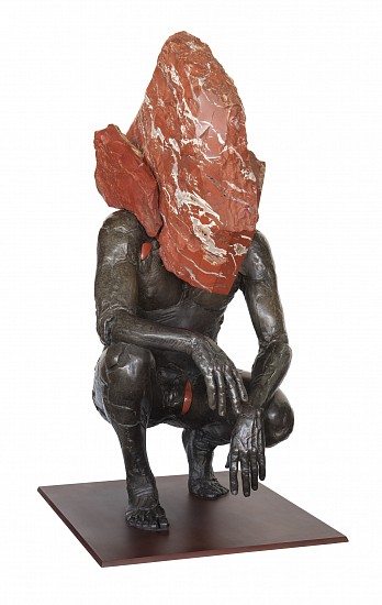 ANGUS TAYLOR, SIT (MAQUETTE - CONDUIT SERIES), VARIABLE RED JASPER ED. 11/12
BRONZE