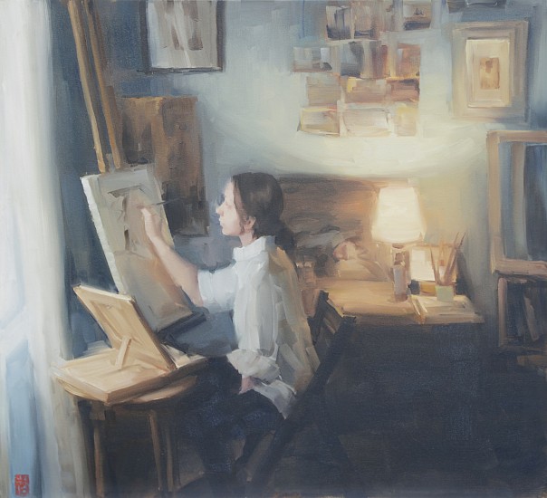 SASHA HARTSLIEF, A ROOM OF ONE'S OWN
2018, OIL  ON CANVAS