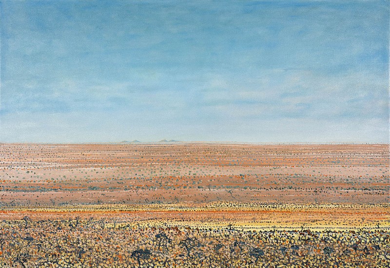 BRUCE BACKHOUSE, Faraway Mountains, across the Dunes, Tswalu
2019, OIL  ON CANVAS