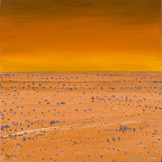 BRUCE BACKHOUSE, Orange Sky over Dunes, Tswalu
2020, OIL  ON CANVAS