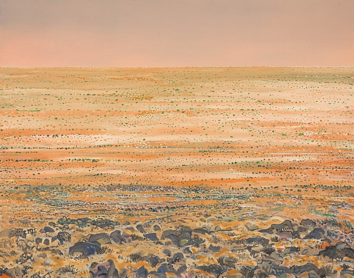 BRUCE BACKHOUSE, Across the Dunes from Tower Mountain, Tswalu 2020 110x140cm
2020, OIL  ON CANVAS