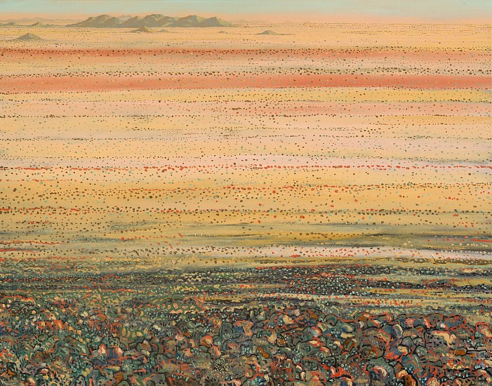 BRUCE BACKHOUSE, From Tower Mountain with Distant Korannaberg, Tswalu
2020, OIL  ON CANVAS