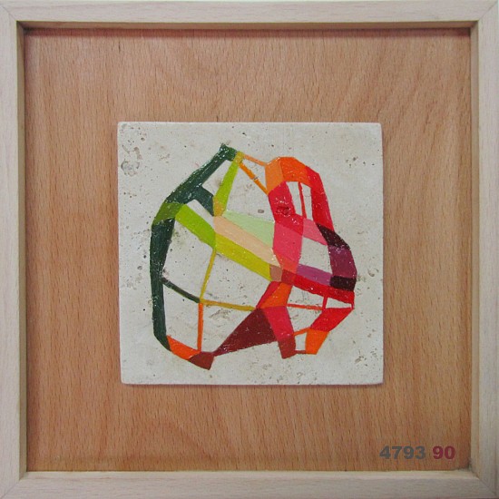 TAMLIN BLAKE, LOCKDOWN COLOUR WEB 4793-90
2020, OIL ON TRAVERTINE