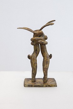 hugging hares i