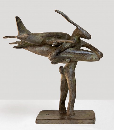 GUY PIERRE DU TOIT, HARE WITH TWO PLANES
2020, BRONZE
