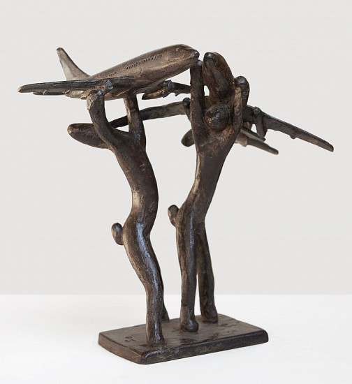 GUY PIERRE DU TOIT, TWO HARES WITH TWO PLANES
2020, BRONZE