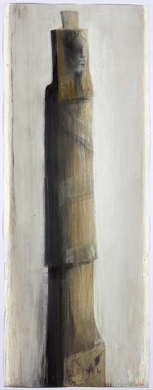 DEBORAH BELL, SENTINEL (WITH WRITING)
MIXED MEDIA ON PAPER