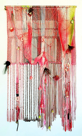 LIZA GROBLER, LIFELINES
2018-2020, ROPE, BELLS, BUTTONS, HAMMER AND WIRE
