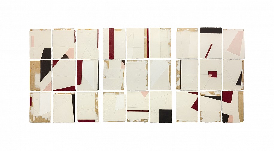 RICKY BURNETT, ARCHIPELAGO 1: THE INTERVALS
2020, VARIOUS PAPERS ON PLYWOOD WITH PENCIL AND OIL PAINT