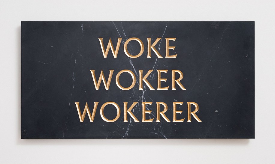 BRETT MURRAY, WOKE
2018, MARBLE AND GOLD LEAF