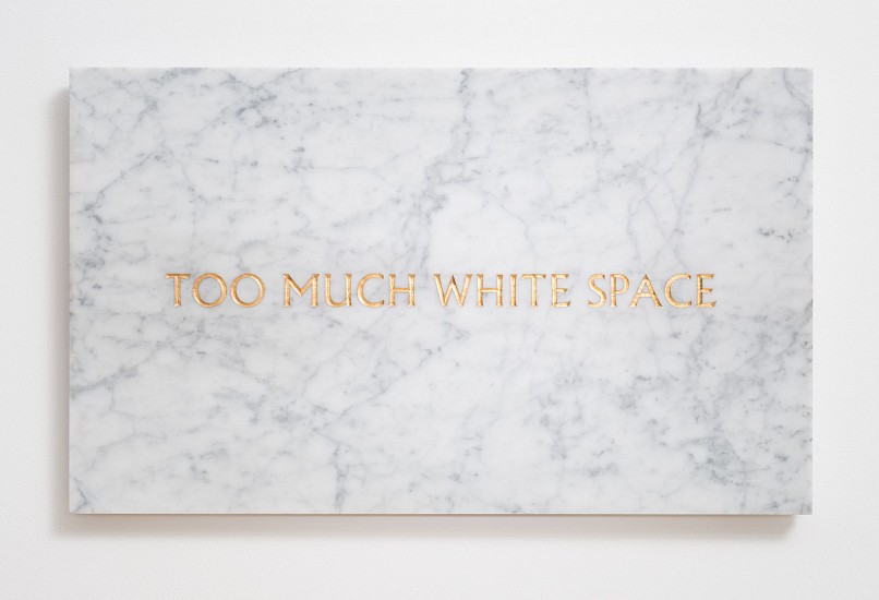 BRETT MURRAY, SPACE
2020, MARBLE AND GOLD LEAF