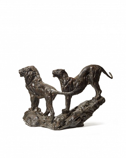 DYLAN LEWIS, LION AND LIONESS PAIR MAQUETTE I (S381)
2021, BRONZE