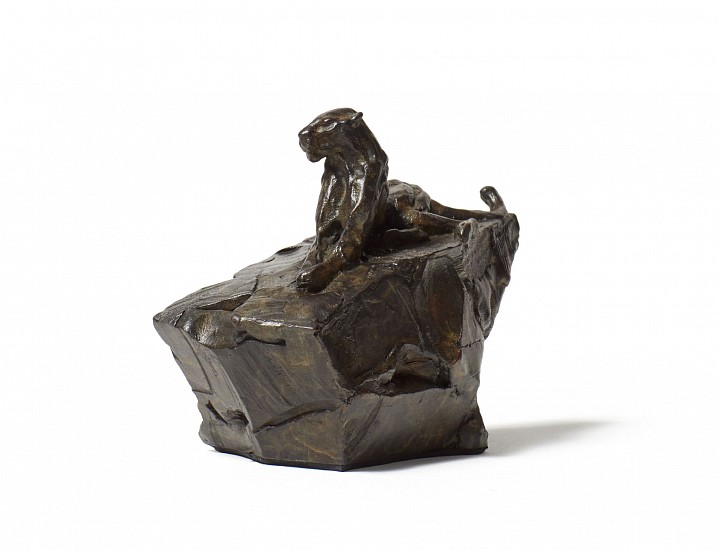 DYLAN LEWIS, ELEVATED LEOPARD I MINIATURE (S401)
2021, BRONZE