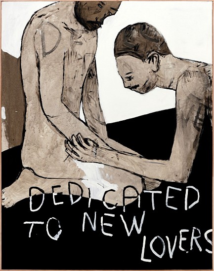 BRETT CHARLES SEILER, DEDICATED TO NEW LOVERS
2021, BITUMEN, ROOF PAINT ON CANVAS