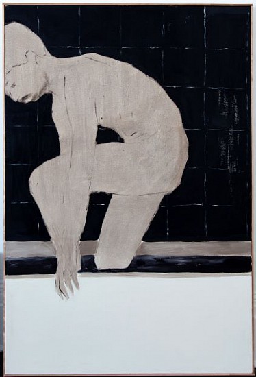 BRETT CHARLES SEILER, THE BATHER
2022, BITUMEN, ROOF PAINT ON CANVAS