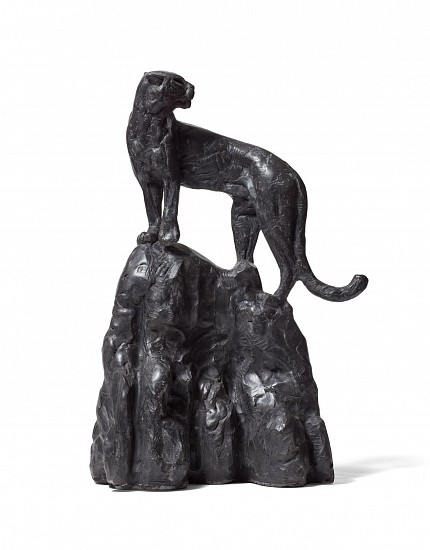 DYLAN LEWIS, LEOPARD ON TERMITE MOUND MAQUETTE (S461)
BRONZE